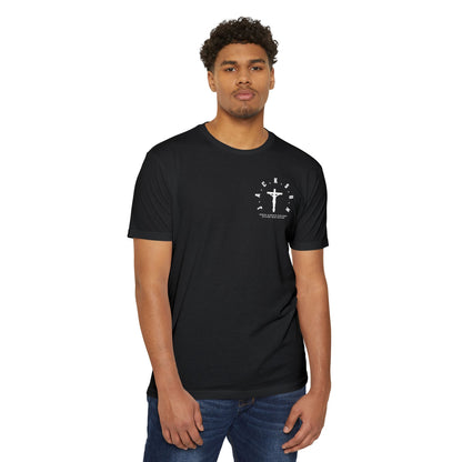 Adult Jackson White Cross & Letters Premium Tee