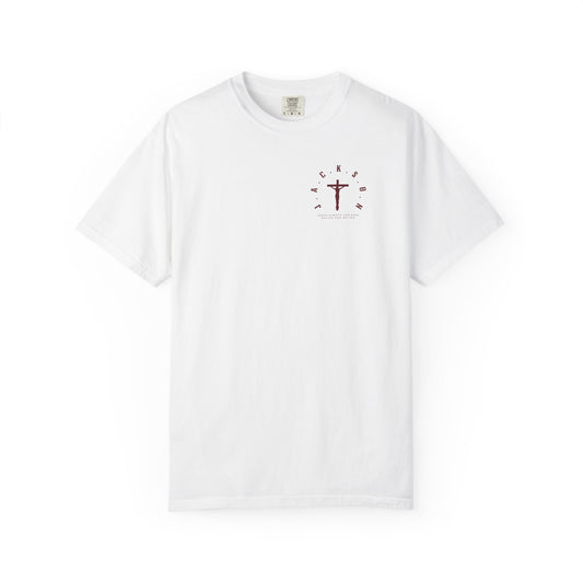 Jackson Believing Christian Marron Letters & Cross
