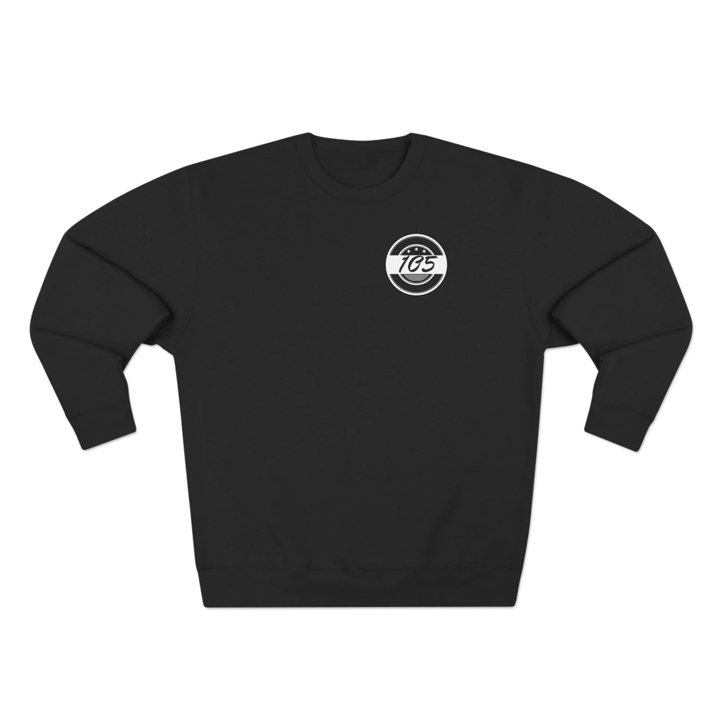 Adult 105 Christian White and Black Letters Crewneck