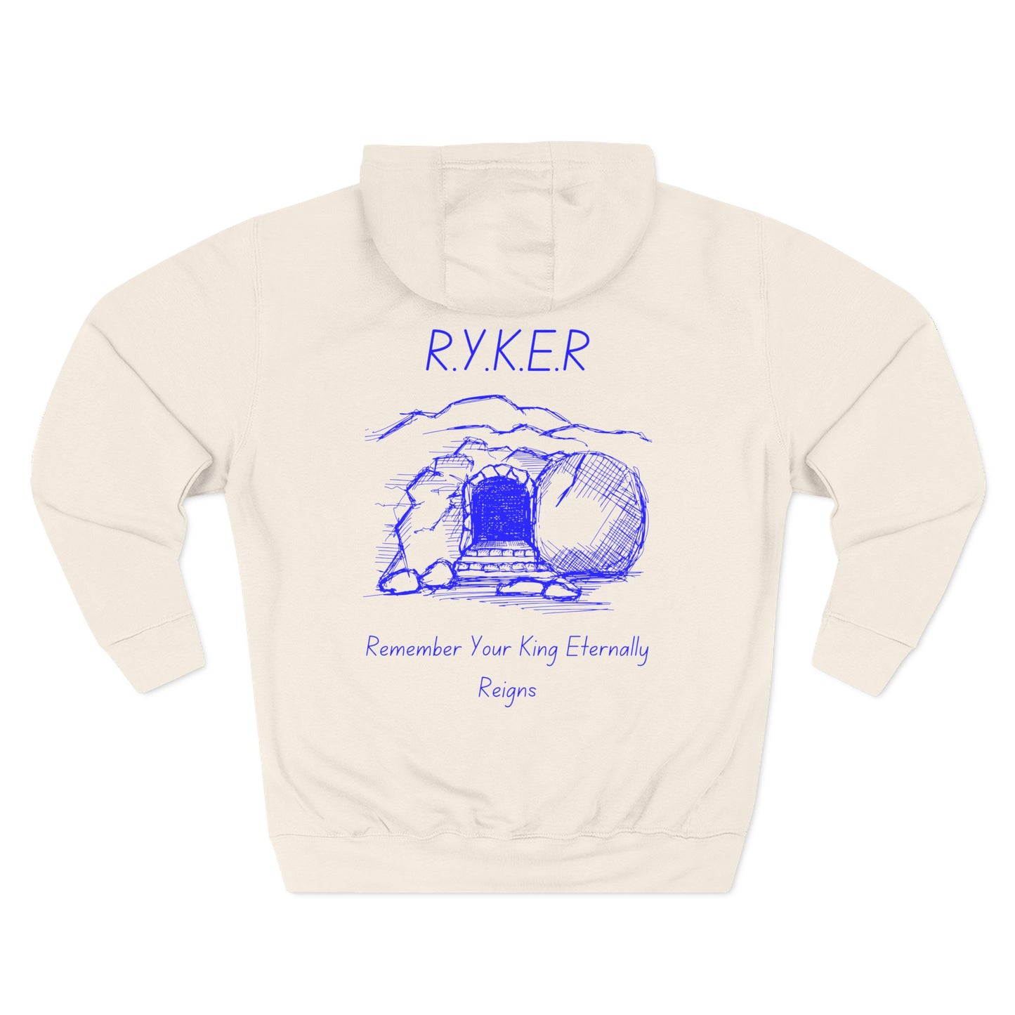 RYKER Christian Blue Letters Hoodie
