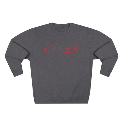 RYKER Christian Marron Letters Crewneck
