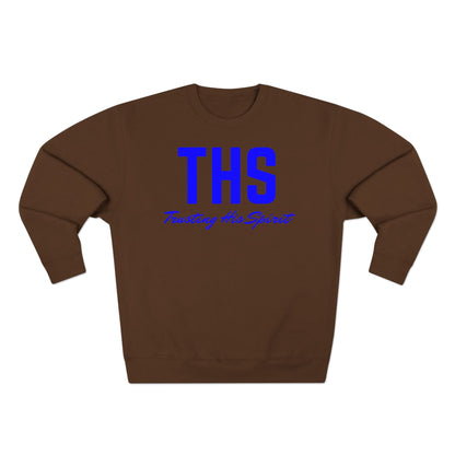 Adult THS Christian Blue Letters Crewneck