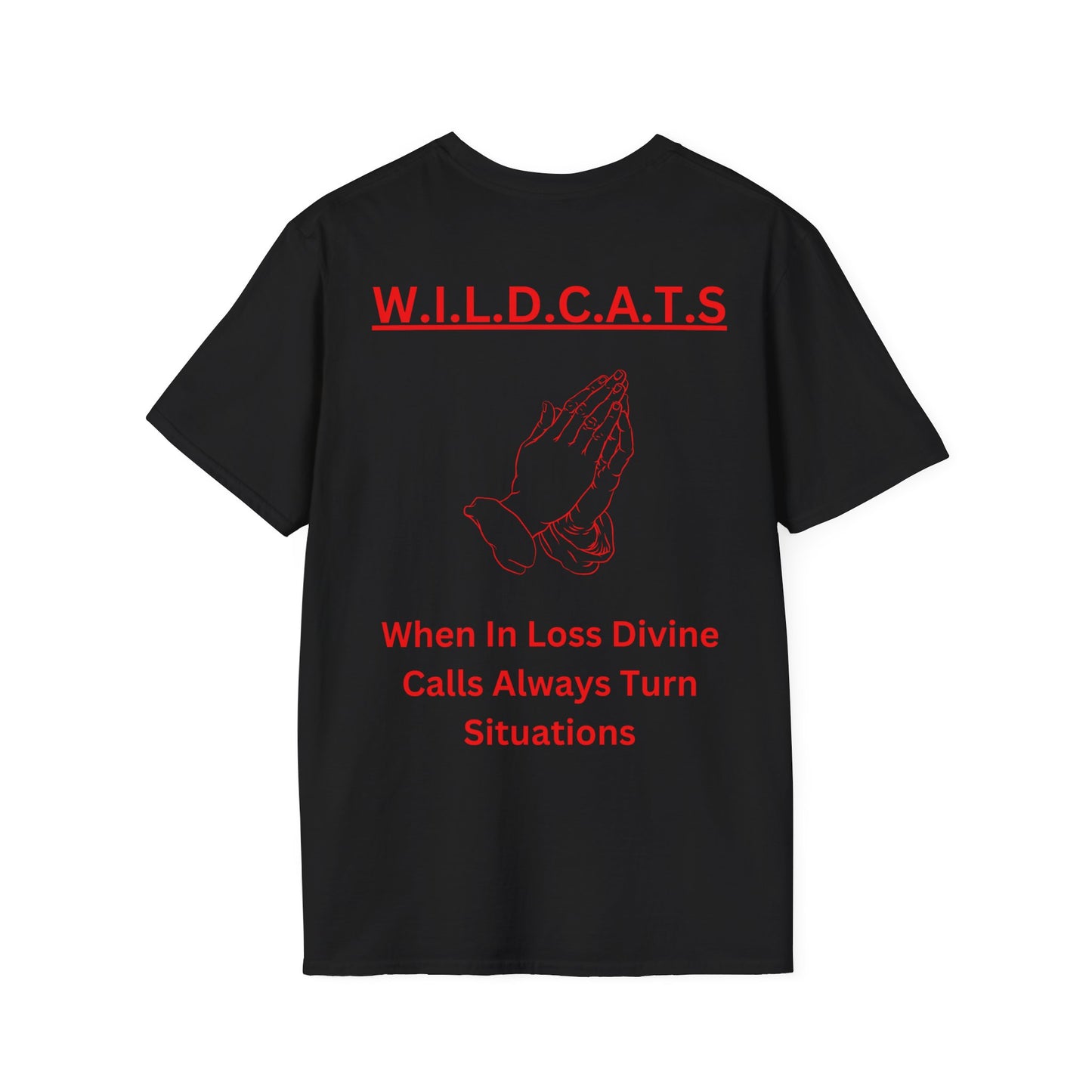 Wildcats Christian Red Letters & Picture
