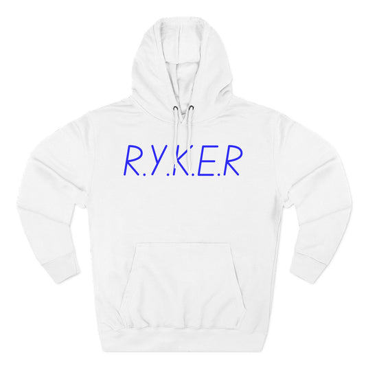 RYKER Christian Blue Letters Hoodie