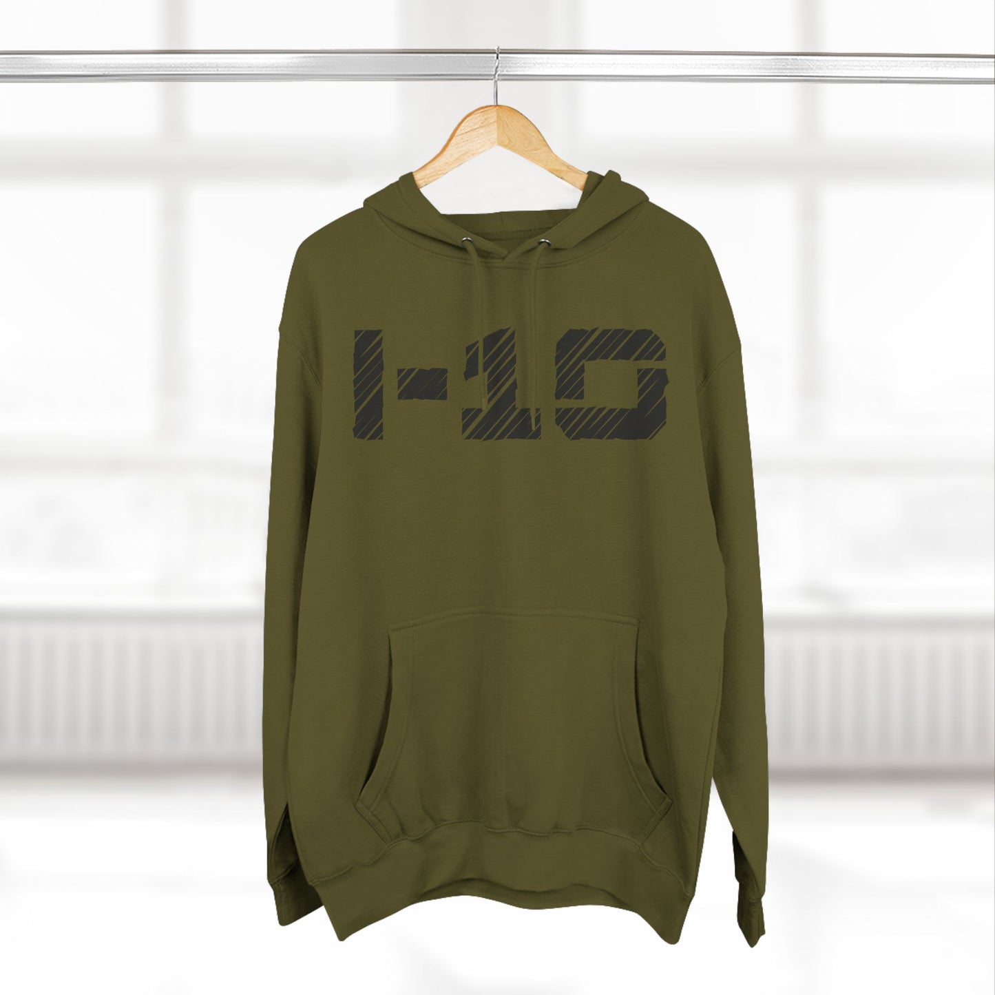 I-10 Christian Black Words Hoodie