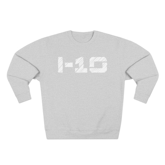 I-10 Christian White Words Crewneck