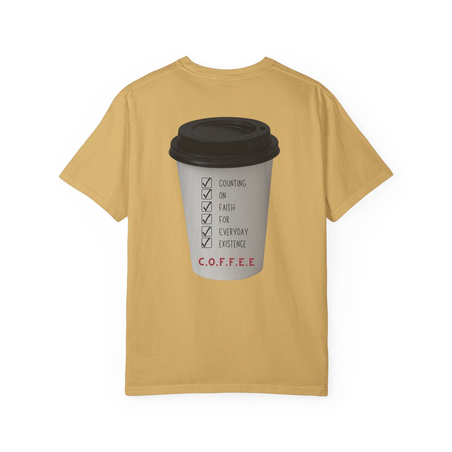 Adult Coffee Christian White Letters & Image