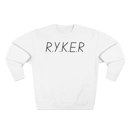 Adult RYKER Christian Black Letters Crewneck