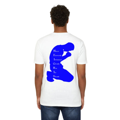 Heights Christian Blue Letters & Image Blended