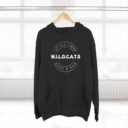 Adult Wildcats Christian White Letters & Picture Pullover Hoodie
