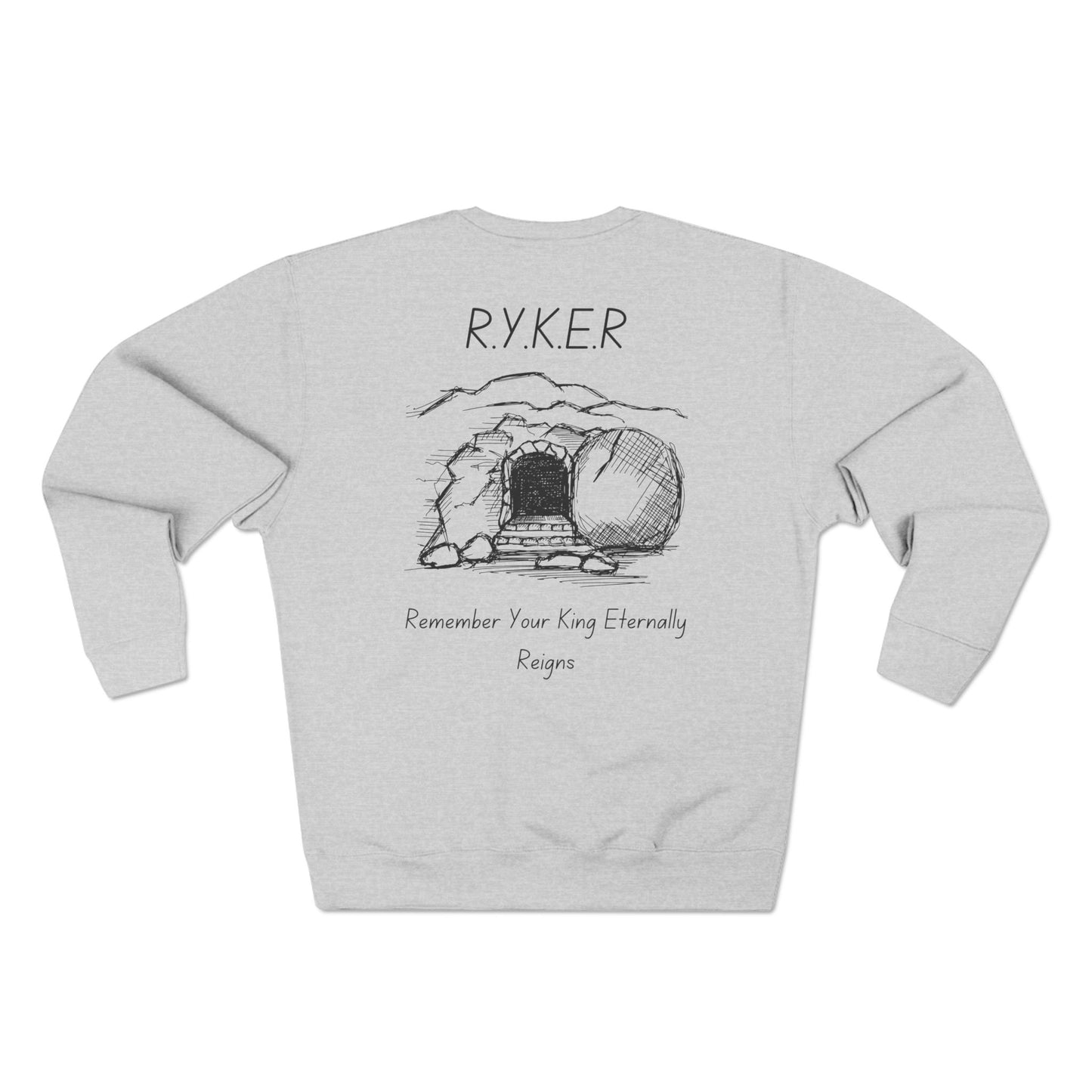Adult RYKER Christian Black Letters Crewneck