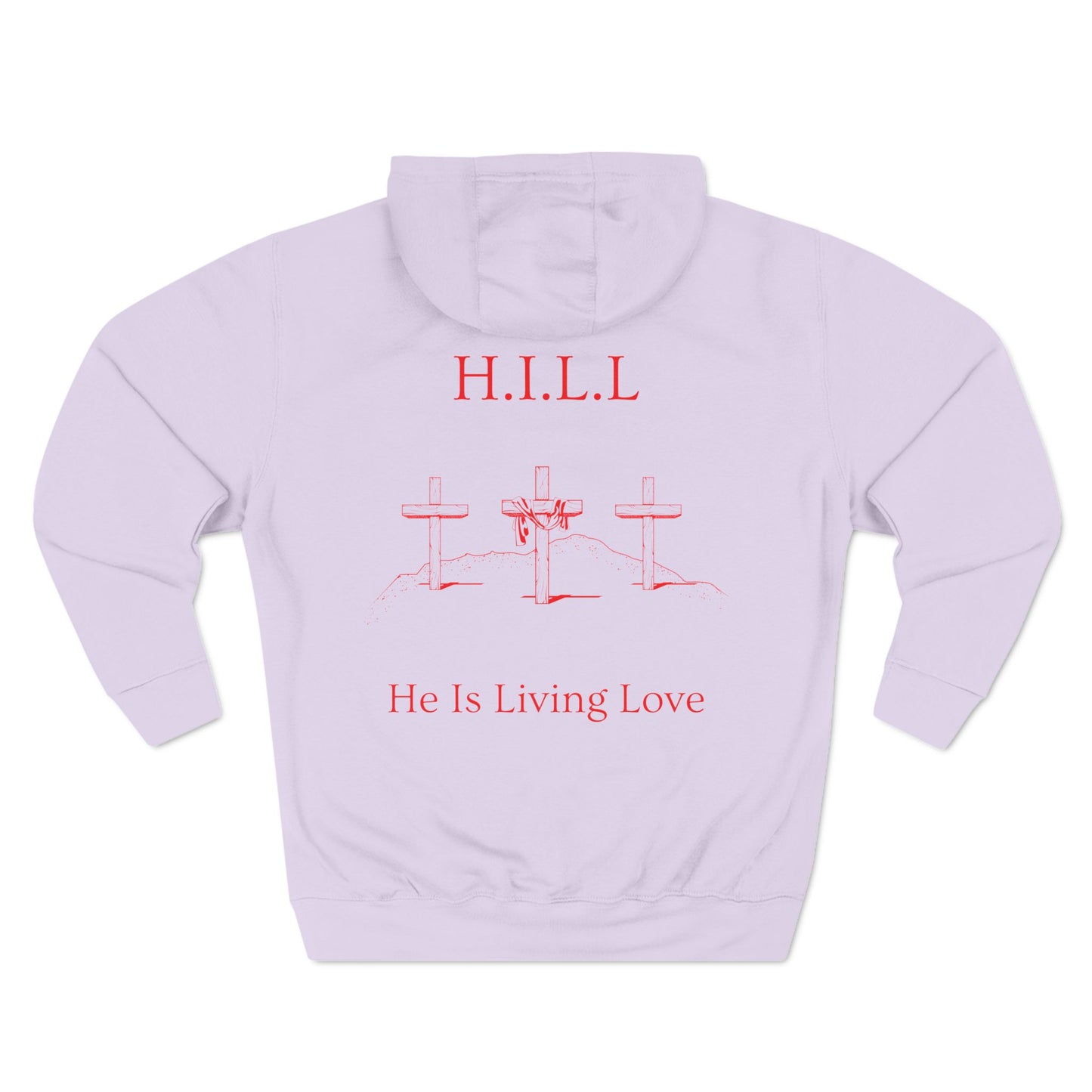 Hill Christian Red Words Hoodie