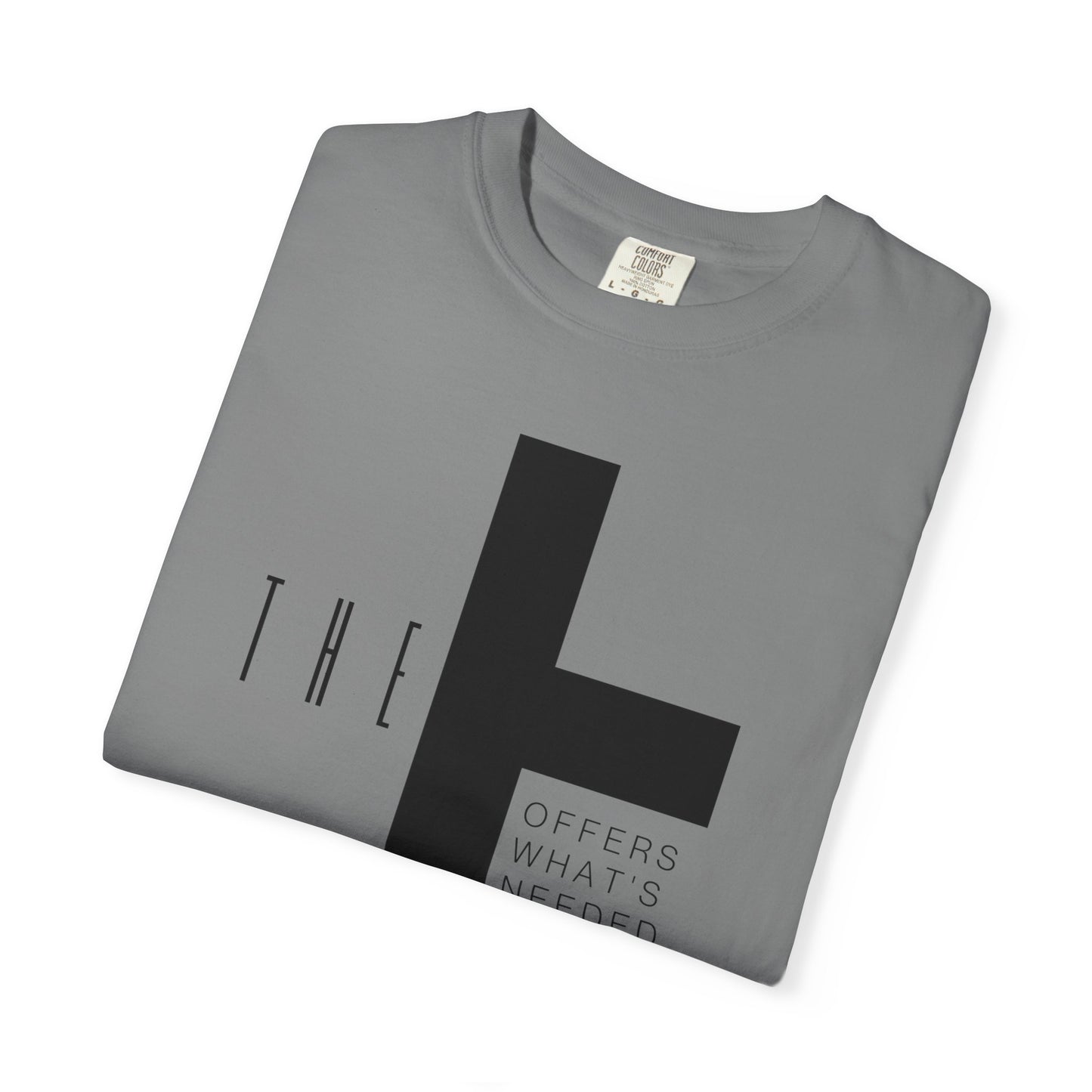 Adult T-Town Christian Black Letters & Cross Heavyweight