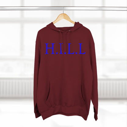 Hill Christian Blue Words Hoodie