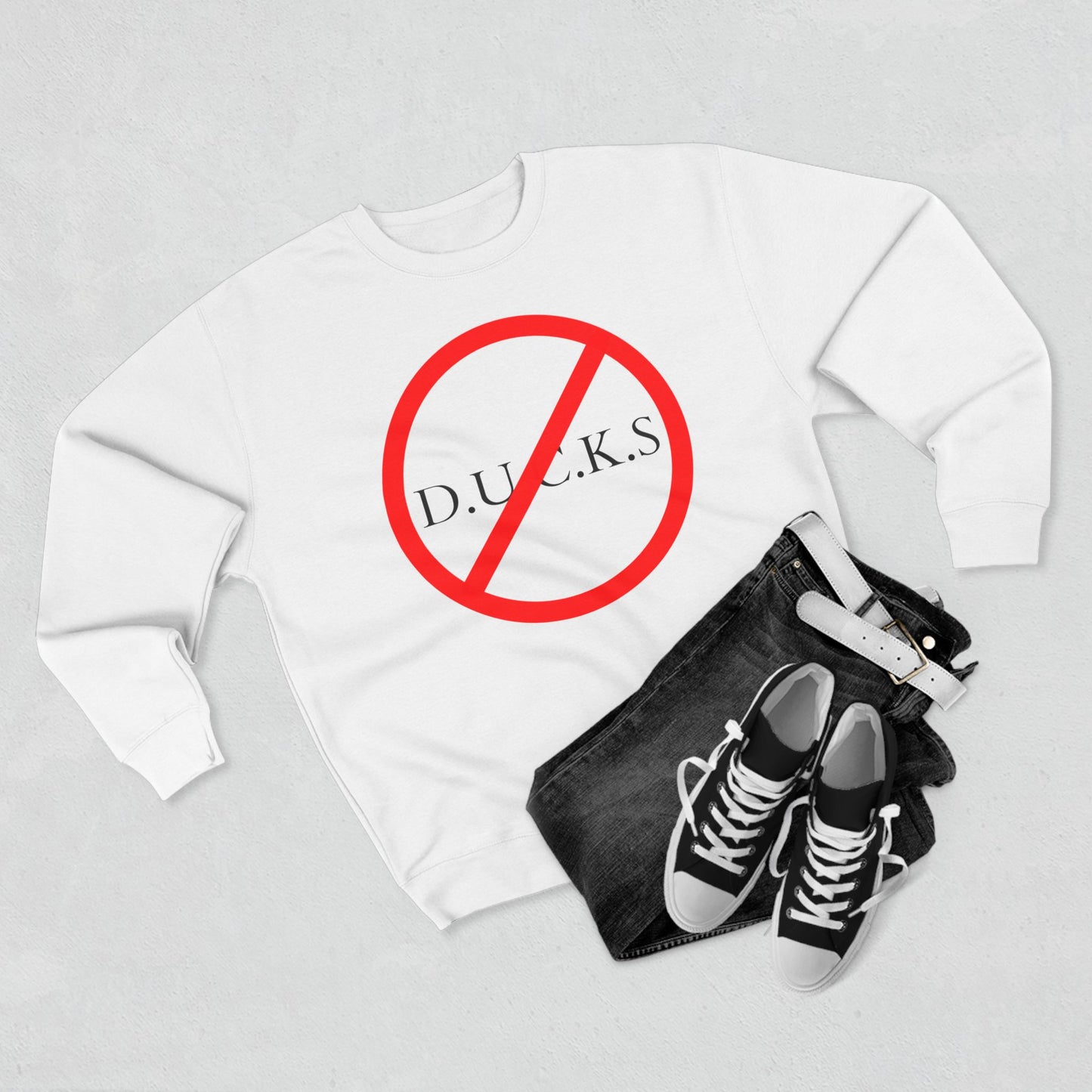 Adult DUCKS Christian Black Crewneck