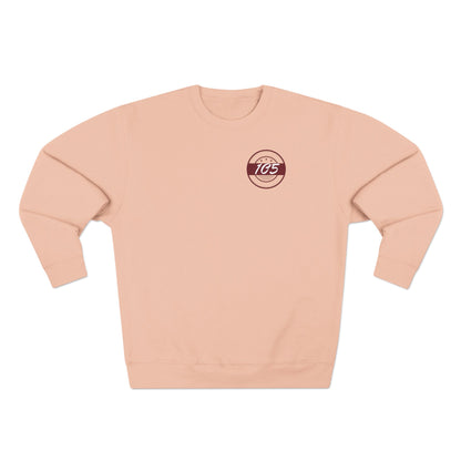 Adult 105 Christian Marron and White Letters Crewneck