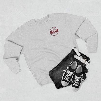 Adult 105 Christian Marron and White Letters Crewneck