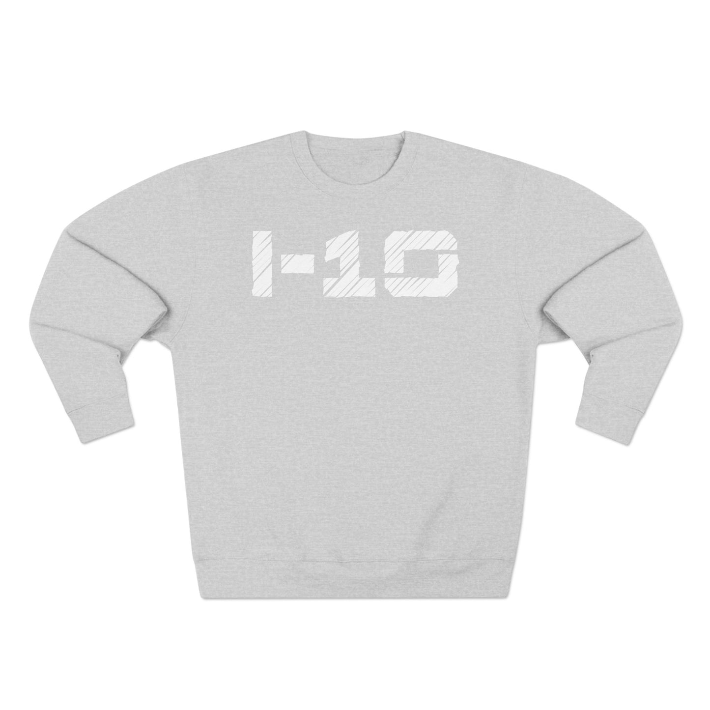Adult I-10 Christian White Words Crewneck