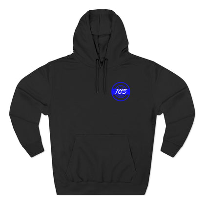 Adult 105 Christian Blue and White Letters Hoodie