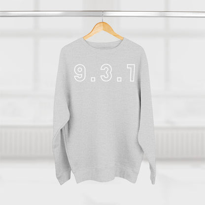 Adult 931 Crewneck White Words