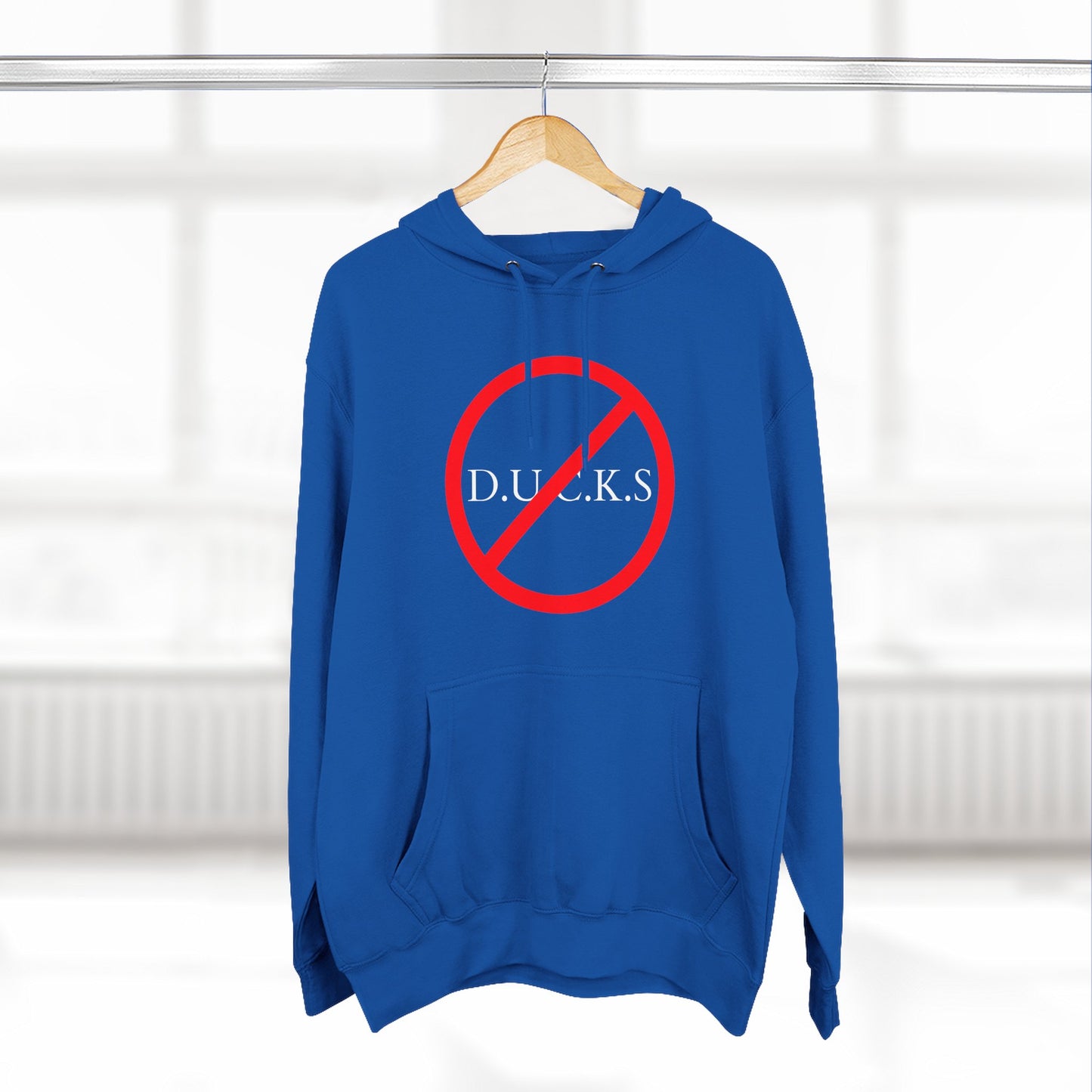 Adult Ducks Christian White Words Pullover Hoodie