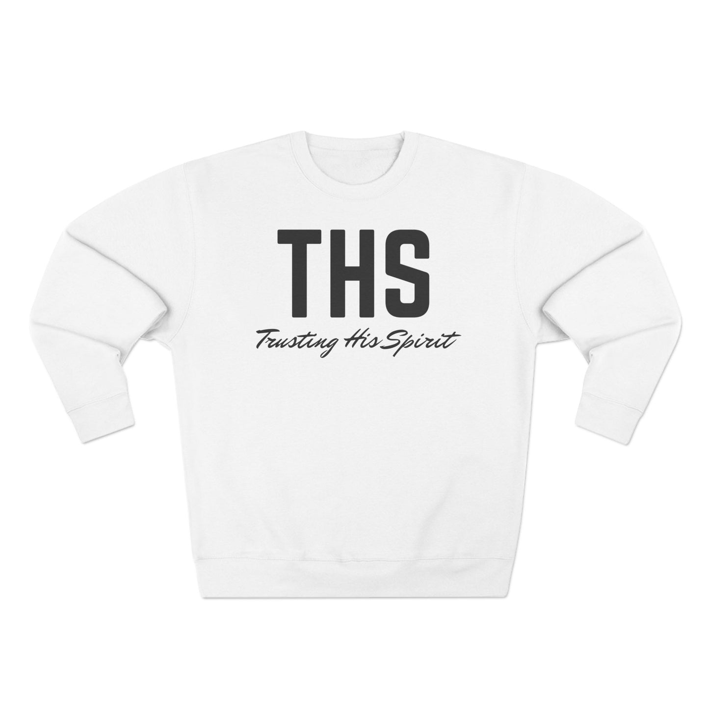 Adult THS Christian Black Letters Crewneck