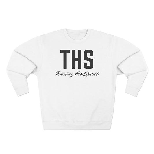 Adult THS Christian Black Letters Crewneck