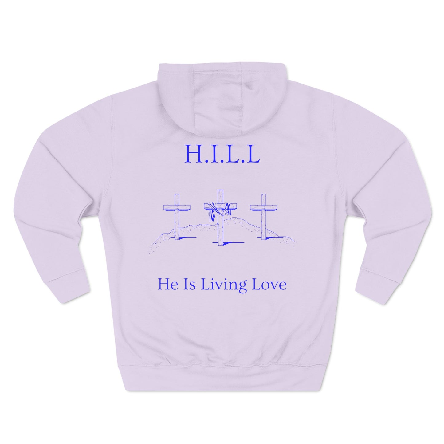 Hill Christian Blue Words Hoodie