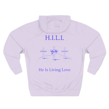 Hill Christian Blue Words Hoodie