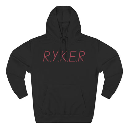 RYKER Christian Marron Letters Hoodie