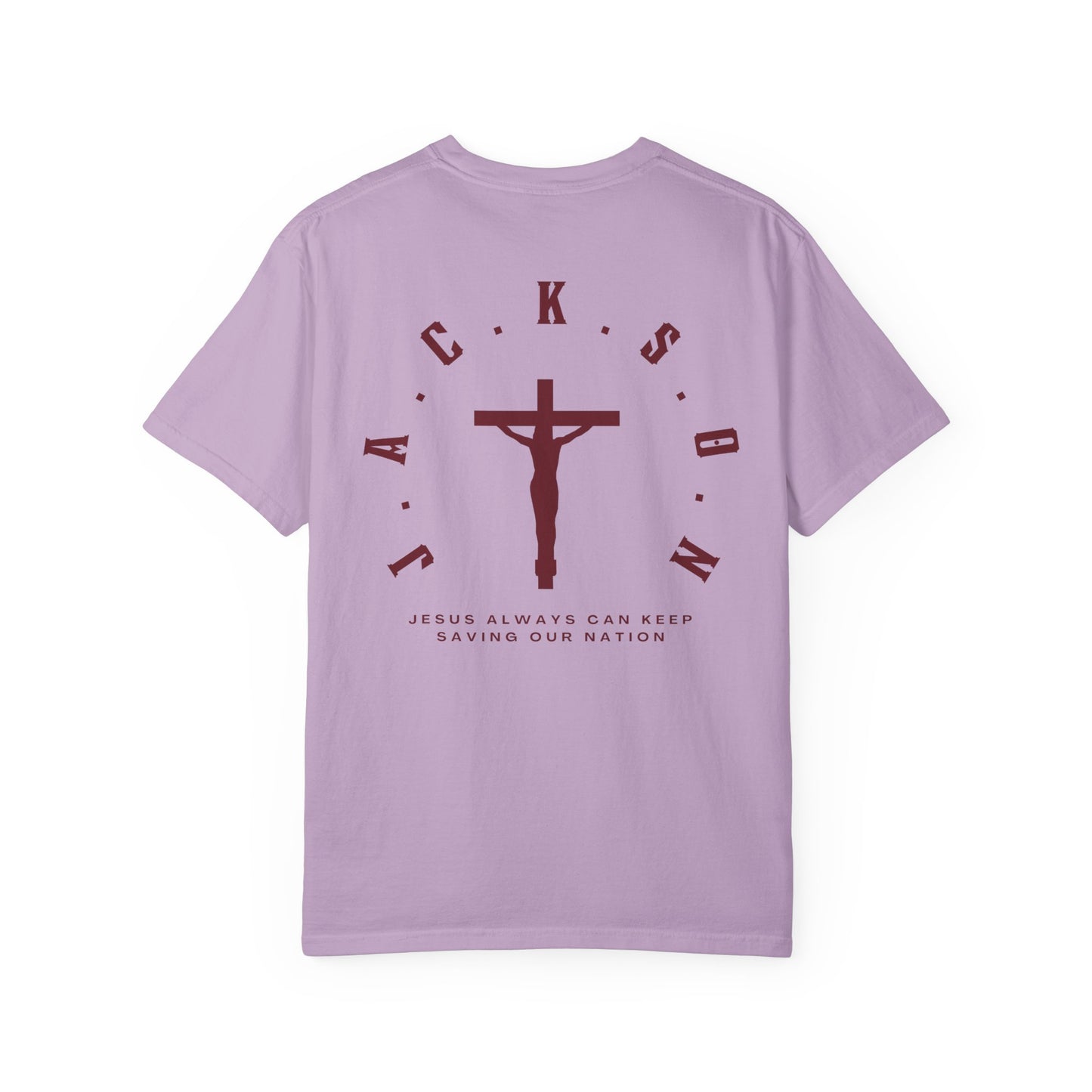 Jackson Believing Christian Marron Letters & Cross