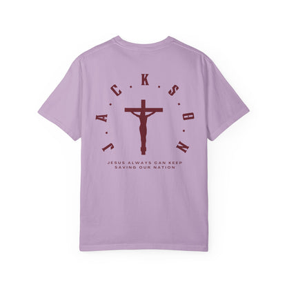 Jackson Believing Christian Marron Letters & Cross