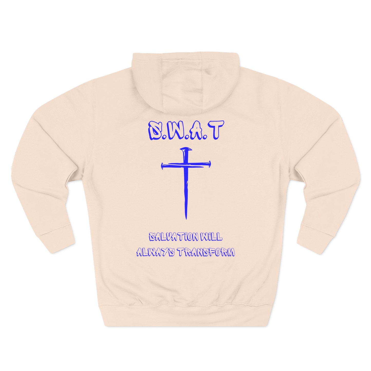 Swat Christian Blue Words Hoodie