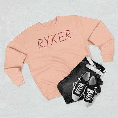 RYKER Christian Marron Letters Crewneck