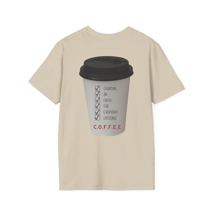 Adult Coffee Christian White Letters & Image