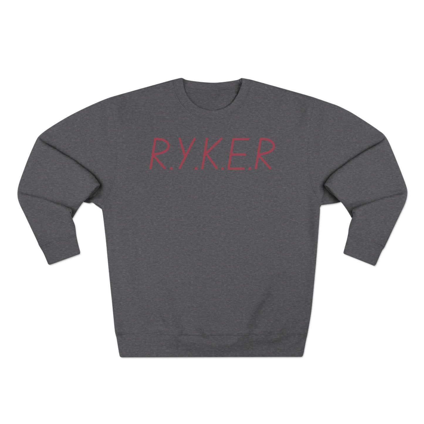 RYKER Christian Marron Letters Crewneck