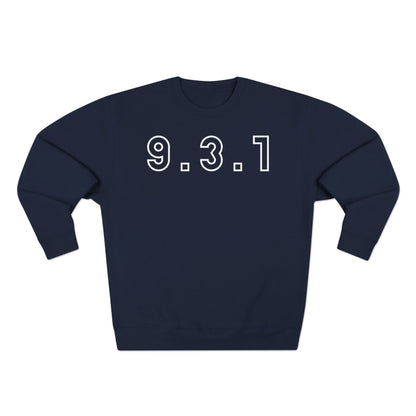 Adult 931 Crewneck White Words