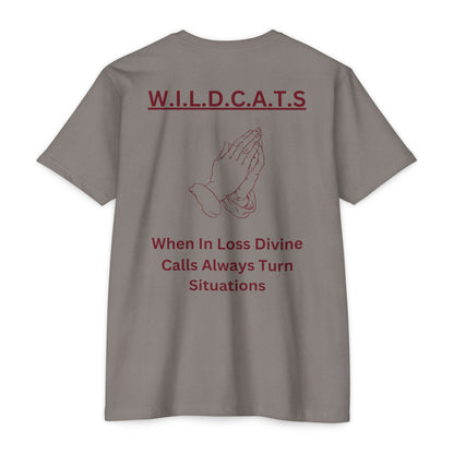 Wildcats Christian Marron Letters & Picture