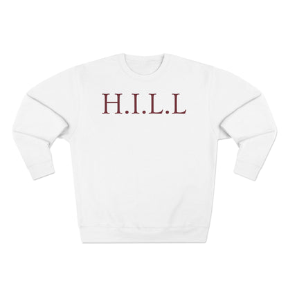 Hill Christian Marron Words Crewneck