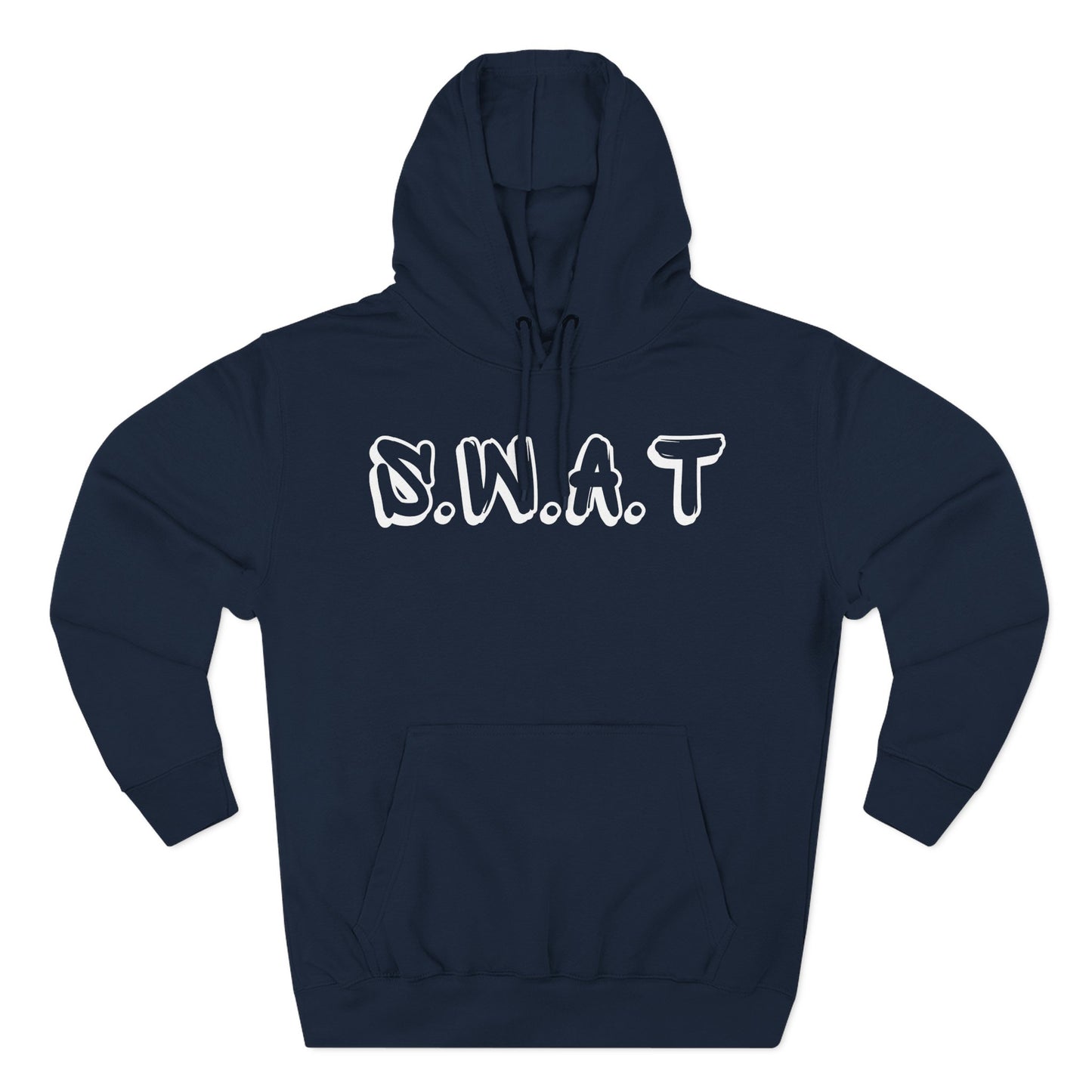 Adult Swat Christian White Words Pullover Hoodie