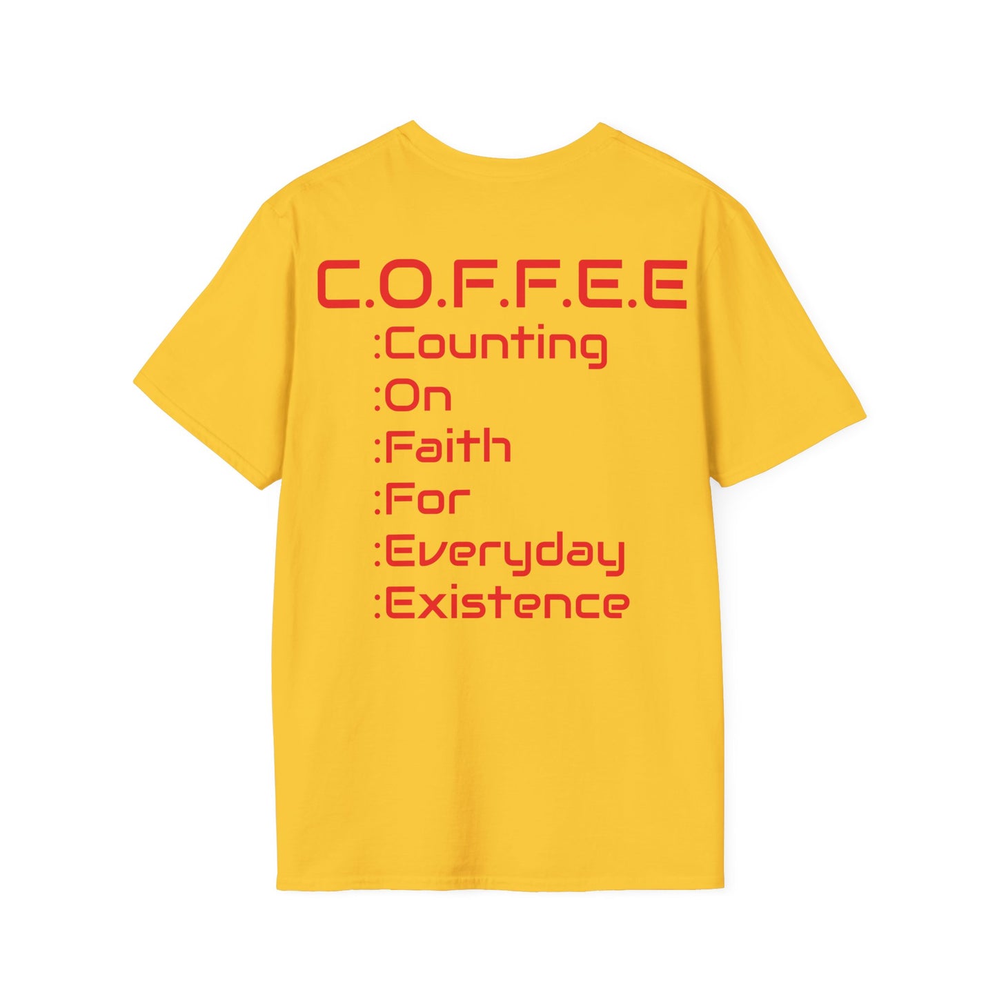 Adult Coffee Christian Red Words Only