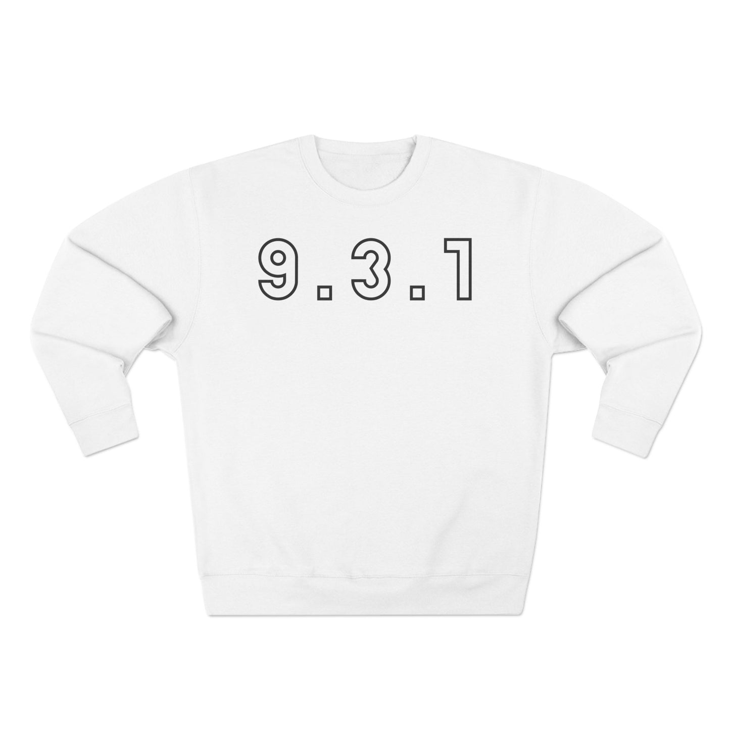 Adult 931 Crewneck Black Words
