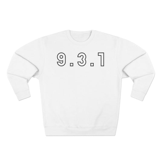 Adult 931 Crewneck Black Words