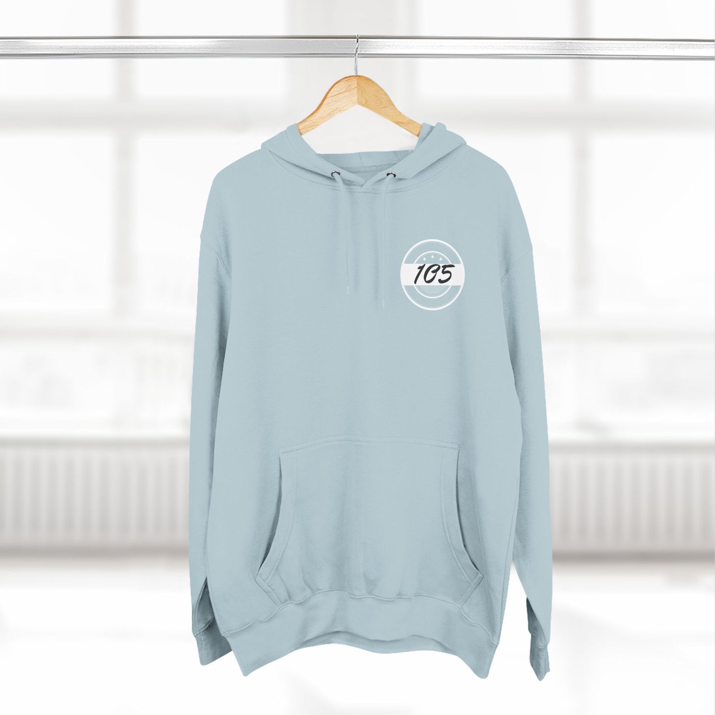 Adult 105 Christian White and Black Letters Hoodie