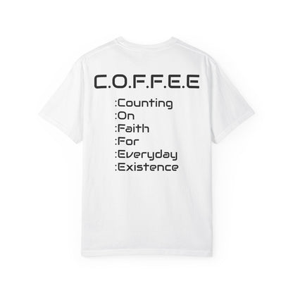 Adult Coffee Black Words Only Heavyweight