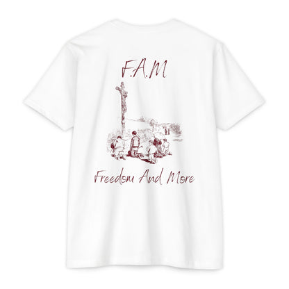 Fam Christian Marron Letters & Image Blended