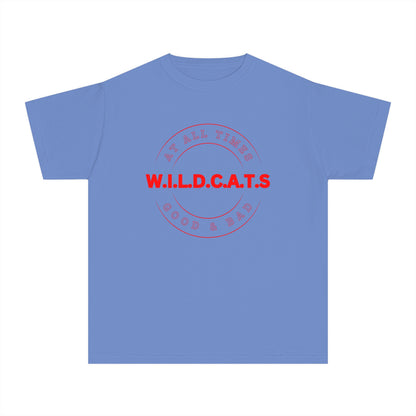 Youth Wildcats Christian Red Letters & Picture