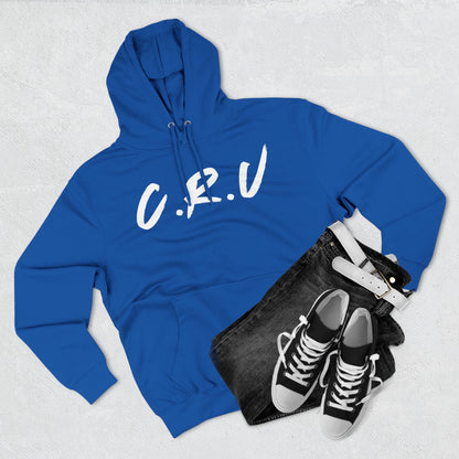 Adult Cru White Pullover Hoodie