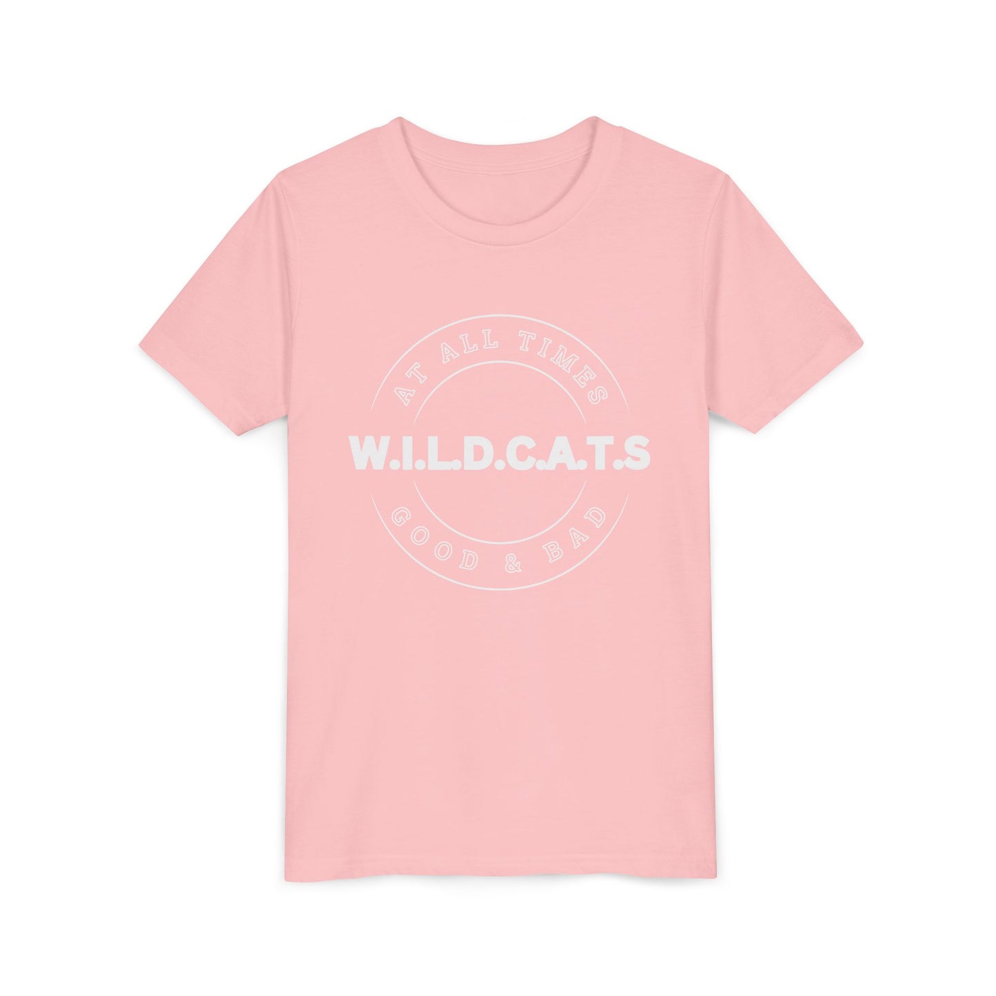 Youth Wildcats Christian White Letters & Picture