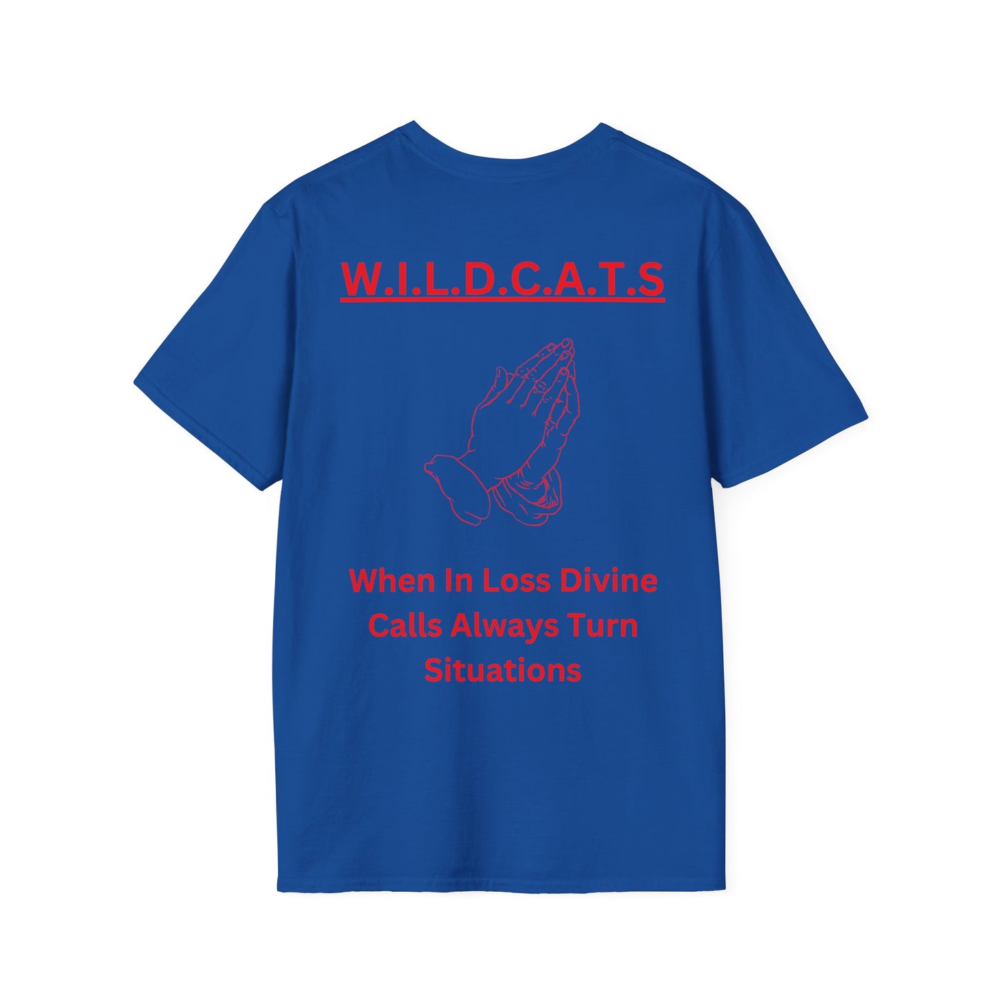 Wildcats Christian Red Letters & Picture